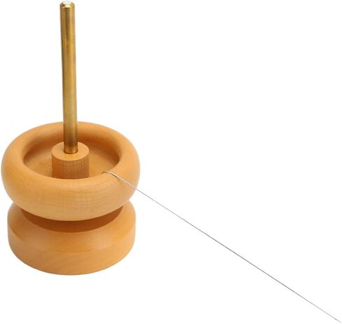 Enlybee 2PCS Bremium Wood Bead Bown ، صانع حبات القاعدة الثقيلة لمجوهرات قلادة سوار ، عملية سهلة مع عمود الفولاذ المقاوم للصدأ ، أداة متينة وعملية للتزوير in Kuwait