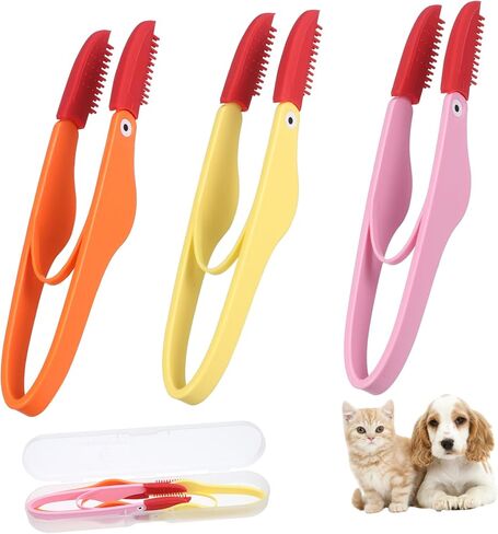 Kisangel 3pcs الكلاب العيون مشط دموع علامة للقطط الحيوانات الأليفة المادة صندوق تخزين ملائم لسفر أداة الاستمالة للتنظيف المسيل للدموع in Kuwait