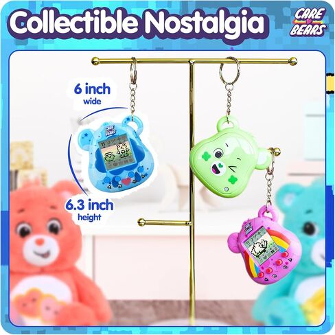 Care Bears Digital Pet - Share Bear Nano Pet with Care Features, 1.4" Inch Screen, Handheld Interactive Virtual Pets for Kids, Collectible Electronic Toy, Battery Included in Kuwait