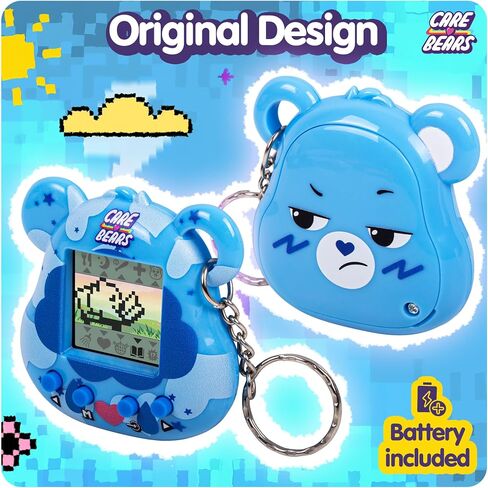 Care Bears Digital Pet - Share Bear Nano Pet with Care Features, 1.4" Inch Screen, Handheld Interactive Virtual Pets for Kids, Collectible Electronic Toy, Battery Included in Kuwait