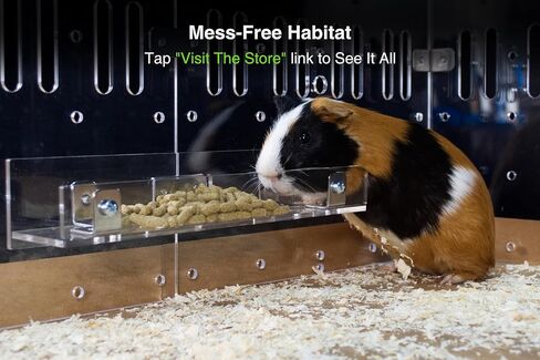 Guinealoft ™ Food Feeder - قل وداعًا للأوعية التقليدية! التغذية النهائية للحيوانات الأليفة الصغيرة مثل خنازير غينيا والأرانب والشينشيلات. صممه وصنعه أصحابها المحنك - غينيا دور علوي حصري in Kuwait