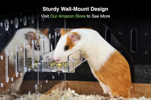 Guinealoft ™ Food Feeder - قل وداعًا للأوعية التقليدية! التغذية النهائية للحيوانات الأليفة الصغيرة مثل خنازير غينيا والأرانب والشينشيلات. صممه وصنعه أصحابها المحنك - غينيا دور علوي حصري in Kuwait