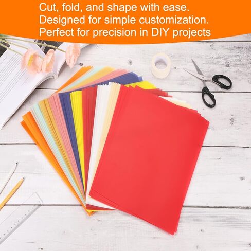 Meccanixity Colored Vellum Paper ، 20 ورقة شفافية صفراء برتقالية 11.7 × 8.2 ورقة رقصة قابلة للطباعة ، أوراق الرقص الشفافة لطباعة دعوات الزفاف ، طابعة ليزر الحبر الطائر in Kuwait