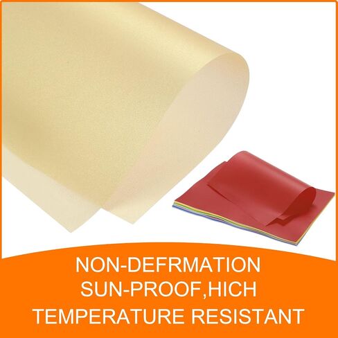 Meccanixity Colored Vellum Paper ، 20 ورقة شفافية صفراء برتقالية 11.7 × 8.2 ورقة رقصة قابلة للطباعة ، أوراق الرقص الشفافة لطباعة دعوات الزفاف ، طابعة ليزر الحبر الطائر in Kuwait