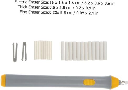 Gatuida Electric Electric Eraser Auto Sketch Tool for Artistsing Drawing Drawing Office استخدم الرمادي بدون بطارية in Saudi Arabia