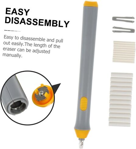 Gatuida Electric Electric Eraser Auto Sketch Tool for Artistsing Drawing Drawing Office استخدم الرمادي بدون بطارية in Saudi Arabia