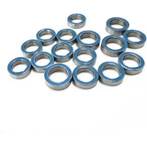 Compatible with Arrma for Granite for Grom 1/18 RC Car Upgrade Parts Accessories 16pcs Rubber Sealed Steel Ball Bearing Kit RC Car Accessories(Black) in Kuwait