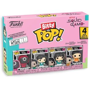 فونكو بوب! Bitty: Netflix - Player 456: Seong Gi -Hun ، دمية Young -Hee ، عامل ملثمين ، ولاعب 067: Kang Sae -Beryok - 0.9 بوصة (2.2 سم) - Suid Game Collection - Suid Display Shelf in Kuwait