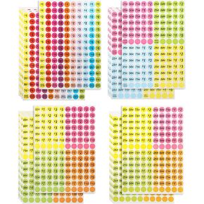 2800Pcs Garage Sale Price Stickers, 3/4 Inch Round Yard Sale Price Stickers, Removable Price Tag Labels for Yard Sales, Flea Markets, County Fairs & Retail Stores in Saudi Arabia