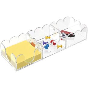 Yageli Magnetic 3-in-1 أكريليك الملاحظة الملاحظة موزع | منظم سطح المكتب الحديث لـ 3 × 3 post it notes ومنصات المذكرات مع قاعدة غير قائلة | لمساحة العمل الإنتاجية في المكتب أو المنزل أو المدرسة | أسود in Kuwait