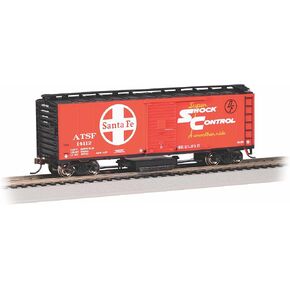 Bachmann Trains - Track Cleaning 40' Box CAR - Santa FE #14112 (Shock Control) - HO Scale in Kuwait