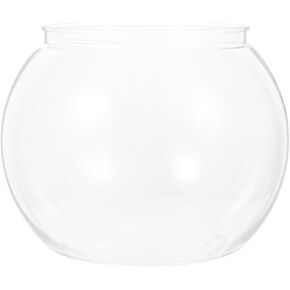 Bestonzon Clear Fish Bowl Prow Planter مقاومة للزارع المائية لسلاحف ذهبية الأنيقة الجولة الجولة الأنيقة لديكور منزل المكتب للاسترخاء المركزية الزاوية in Kuwait