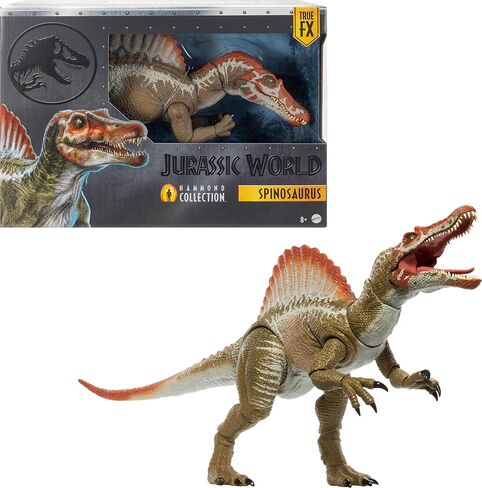 Mattel Jurassic World Hammond Collection Figure ، Jurassic Park 3 Spinosaurus ، لعبة ديناصور كبيرة إضافية in Saudi Arabia