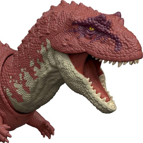 Mattel Jurassic World Rebirth Wild Roar Dinosaur Toy ، Aucasaurus مع Chomp خاضع للرقابة ، هجوم وصوت متعدد الاتجاهات ، Play Digital in Kuwait