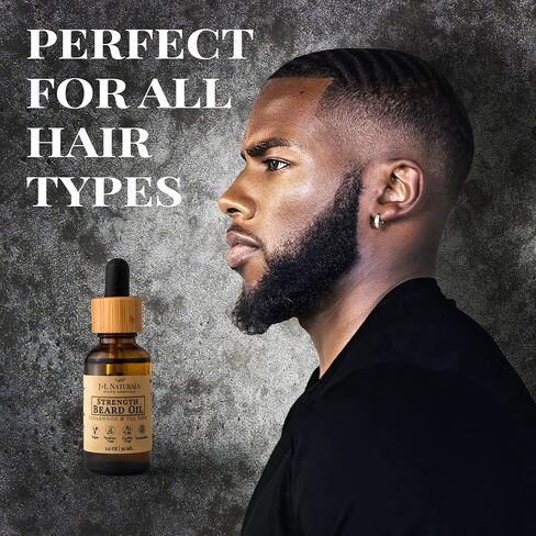 J&L Naturals | Beard Oil for Men | Strengthen, Prevent Damage & Breakage, Beard Care | 100% Natural Ingredients With Argan Oil, Jojoba Oil, Coconut Oil (1 Fl Oz (Pack of 5), Cedarwood & Tea Tree) in Kuwait