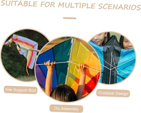 4pcs استبدال قضبان الطائرات الورقية DIY دعم طائرة ورقية العصي البناء البلاستيكي خفيفة الوزن وسهلة التثبيت in Kuwait