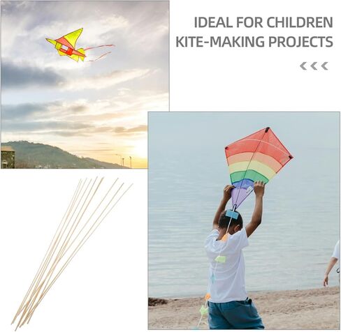 Vosarea 10pcs kite support sticks diy kite making for Kids Bamboo Weaving Craft for Children in Kuwait