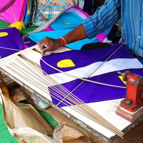 Vosarea 10pcs kite support sticks diy kite making for Kids Bamboo Weaving Craft for Children in Kuwait
