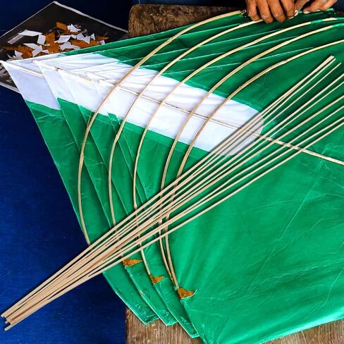 Vosarea 10pcs kite support sticks diy kite making for Kids Bamboo Weaving Craft for Children in Kuwait