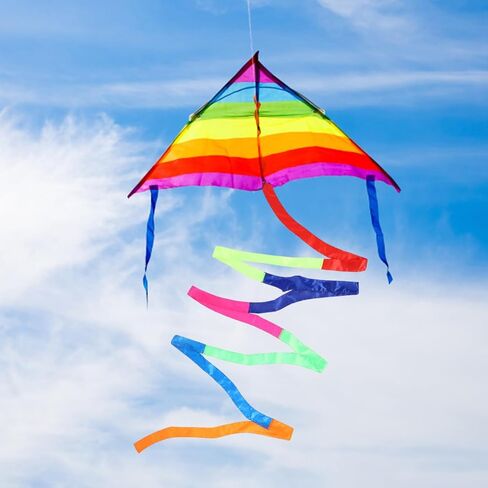 Totority ملونة Kite Tail 2pcs 10m قوس قزح اللافت in Kuwait
