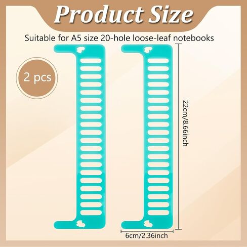 Webeedy 2 PCS Cinch Binding Wire Guide Acrylic Notebook Tool Diy Book Journal Diary Making Tool for Printing Professional Profession in Saudi Arabia