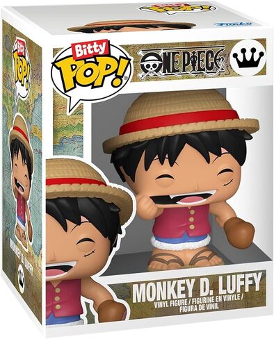 Funko bitty pop! قطعة واحدة - Monkey D. Luffy ، Roronoa Zoro ، Ax Hand Morgan ، وشخصية Mini Mini المفاجئة - 0.9 بوصة (2.2 سم) قابلة للتكديس - شاشة العرض القابلة للتكديس - أكياس الحفلات in Saudi Arabia