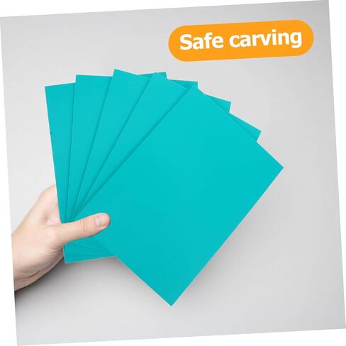 Eringogo 5 PCS لوحات مطاطية نحت لأدوات نقش الطباعة سهلة الاستخدام للمشاريع الإبداعية لحرف التعليم الفني in Saudi Arabia