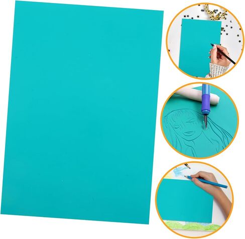 Eringogo 5 PCS لوحات مطاطية نحت لأدوات نقش الطباعة سهلة الاستخدام للمشاريع الإبداعية لحرف التعليم الفني in Saudi Arabia