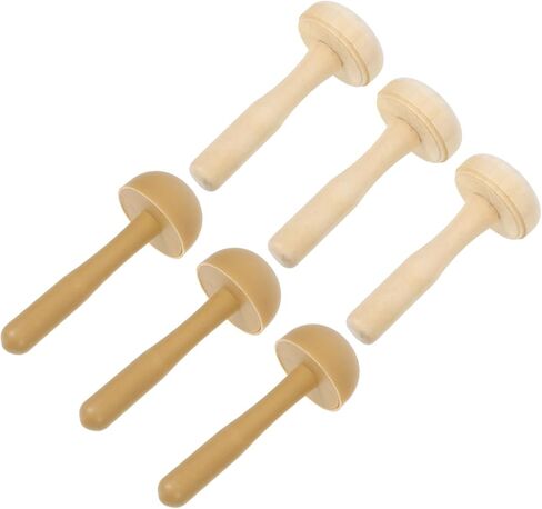 Veemoon 6pcs Mushroom Roller Ink Rubbing Tool for Printmaking Wood and Plastic Construction for Student Art Supplies and Creative Projects in Saudi Arabia