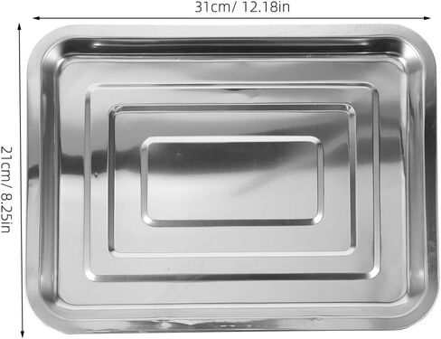 BESPORTBLE استبدال الكلب البديل DOG CRATE PAN - صينية معدنية مقاومة للمضغ للحيوانات الأليفة حماية الأرضية متينة الكلاب والقطط 31 سم × 21 سم × 2 سم in Saudi Arabia
