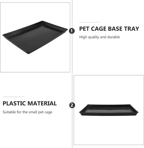 Dog Crate Pan, Plastic Pet Cage Base Tray, Leakproof Replacement Bedpan, Odor Resistant, Hygienic and Safe in Saudi Arabia