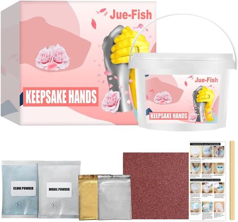 Hand Casting Kit,Sculpture Hand Molding Kit Anniversary Birthday Gifts for New Born in Kuwait
