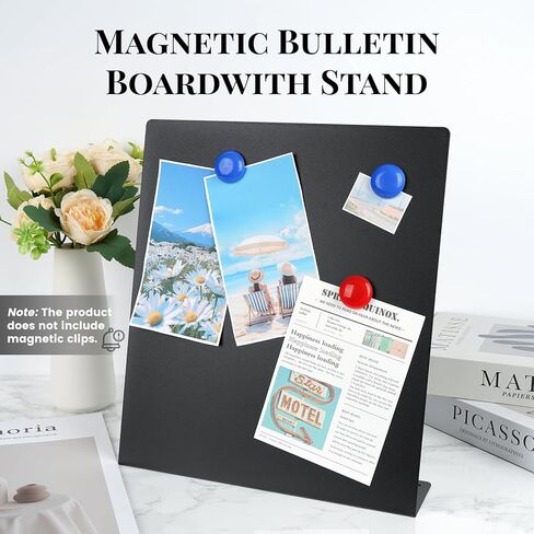 2 Pack Magnet Board ، لوحة مغناطيسية سوداء ، لوحة إعلانات مغناطيسية معدنية ، معروضة مغناطيس من المنزل ، المدرسة ، المطبخ ، المكتب in Kuwait