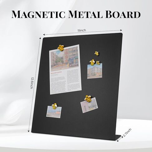 2 Pack Magnet Board ، لوحة مغناطيسية سوداء ، لوحة إعلانات مغناطيسية معدنية ، معروضة مغناطيس من المنزل ، المدرسة ، المطبخ ، المكتب in Kuwait