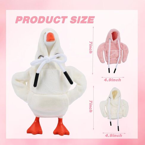 2 PCS Halloween Desk Goose Outfits 7 Inges ، Mini Desk Goose Clother Hoodie Ghodie Hoodie 7 Inch Porch Goose Costum in Kuwait