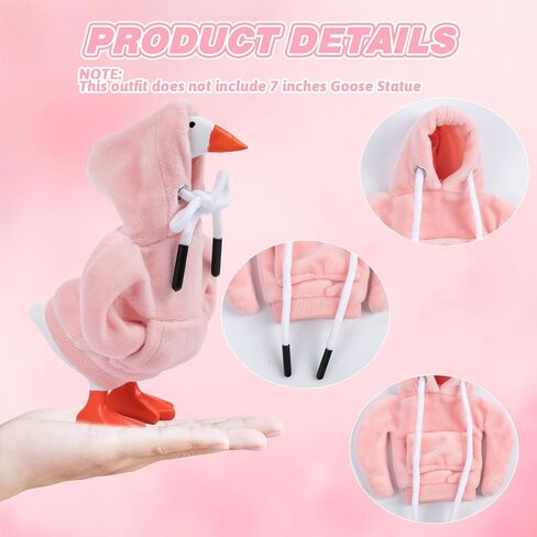 2 PCS Halloween Desk Goose Outfits 7 Inges ، Mini Desk Goose Clother Hoodie Ghodie Hoodie 7 Inch Porch Goose Costum in Kuwait