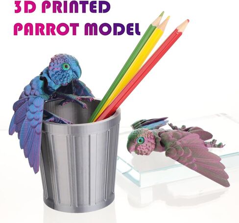 2 PCS 3D Printed Parrot ، 3D Printed Animals ، Didget Toy Desk ، للبالغين in Kuwait