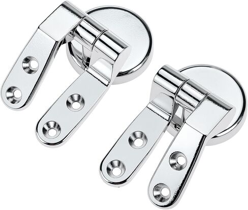 QWORK Replacement Toilet Seat Hinge Mountings Stainless Steel 1 Set with Bolts and Nuts in Kuwait