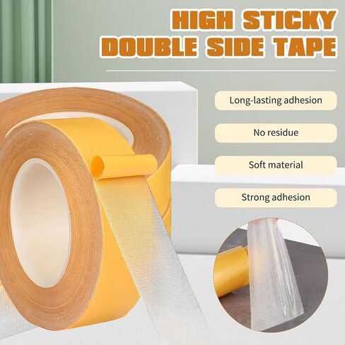 panthra 5PCS Super Sticky Double Sided Tape, High Adhesive Fabric Tape Heavy Duty, Suitable for Fashion Clothing Carpet Art in Saudi Arabia