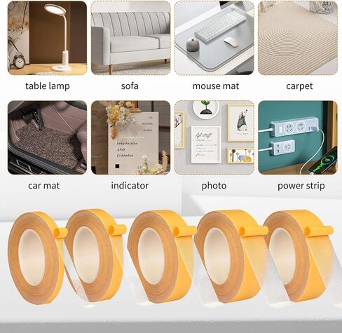 panthra 5PCS Super Sticky Double Sided Tape, High Adhesive Fabric Tape Heavy Duty, Suitable for Fashion Clothing Carpet Art in Saudi Arabia