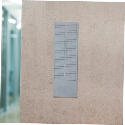 Gatuida Wall-mount Cards Holder Rack with Slots Plastic Organizer for Office Warehouse Retractable Card Rack for Attendance and Classification Labels Easy Wall Installation in Saudi Arabia