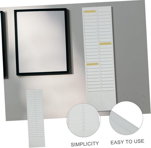 Gatuida Wall-mount Cards Holder Rack with Slots Plastic Organizer for Office Warehouse Retractable Card Rack for Attendance and Classification Labels Easy Wall Installation in Saudi Arabia
