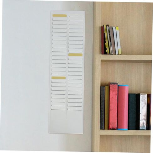 Gatuida Wall-mount Cards Holder Rack with Slots Plastic Organizer for Office Warehouse Retractable Card Rack for Attendance and Classification Labels Easy Wall Installation in Saudi Arabia