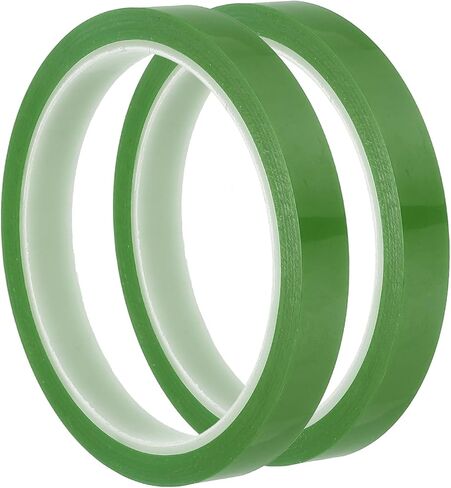 أشرطة Patikil Floral 1/2 "× 36 ياردة / 12 مم × 36 مترًا ، 2pcs Pet Pet Floring Platist Tape Tape Flower Wrap for Bouquet STEM Flowers Making Craft Wedding in Kuwait