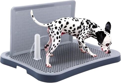 Pee Pad Holder,Indoor Dog Potty Pad,Puppy Potty Training Tray,for Small and Medium-Sized Dogs,20"*15", with Pee Wall, Non-Skid Feet(Navy Blue) in Saudi Arabia