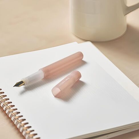 Pilot Kakuno Fountain Pen Madoromi Color Series ، Gold (Smiley Face) Fine Nib ، مثالي للمبتدئين والتعبير الإبداعي ، العاج ، PFKA-1MDIF in Saudi Arabia