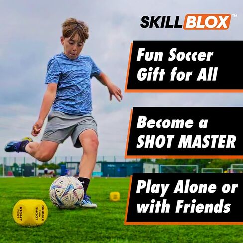 التدريب على إطلاق النار على كرة القدم النرد (2 أجهزة الكمبيوتر) - هدايا كرة القدم للأولاد 8-12 لتحسين مهارات إطلاق النار في كرة القدم - معدات التدريب على كرة القدم الأولاد والبنات (زهر الرصاص) in Kuwait