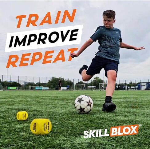 التدريب على إطلاق النار على كرة القدم النرد (2 أجهزة الكمبيوتر) - هدايا كرة القدم للأولاد 8-12 لتحسين مهارات إطلاق النار في كرة القدم - معدات التدريب على كرة القدم الأولاد والبنات (زهر الرصاص) in Kuwait