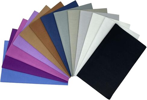 31pcs حزم الأقمشة القطنية متعددة الألوان 10 "x8" ، ألوان صلبة الأقمشة المختلطة عبارة عن قطعة قماش مترقعة للخياطة ، اللحف ، DIY ، سجل القصاصات ، العمل اليدوي ، 31 لونًا (25x20 سم × 31pcs) in Kuwait