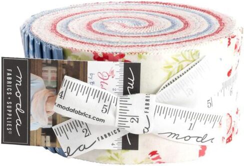 Bunny Hill Designs Hollyhocks & Roses Jelly Roll 40 2.5 بوصة شرائط Moda Fabrics 3050Jr in Saudi Arabia